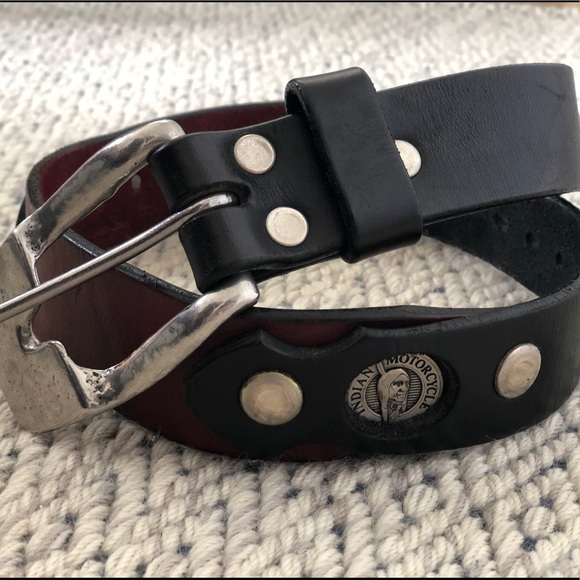 indian motorcycle leather belt
